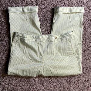 Talbots stripes casual Capri pants 8 petite preppy office cruise‎ women beach